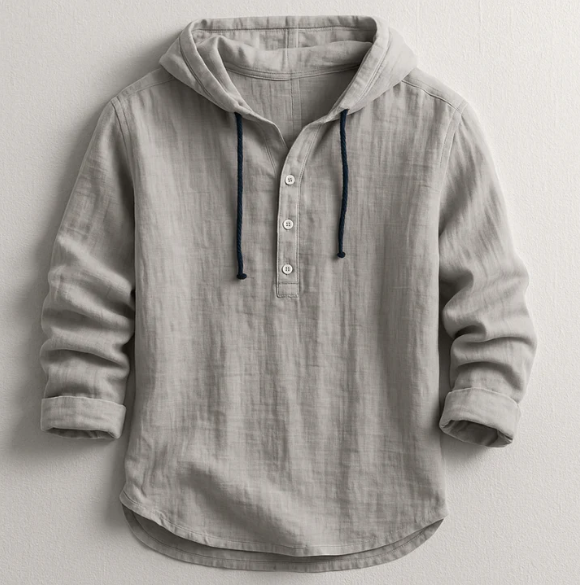 Camicia elegante leggera con cappuccio