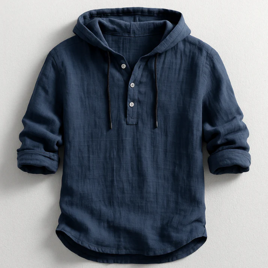 Camicia elegante leggera con cappuccio