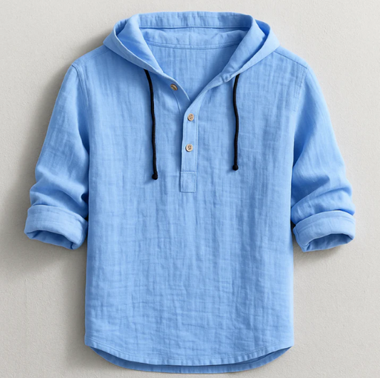 Camicia elegante leggera con cappuccio